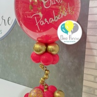 Arranjo de mesa balo personalizado