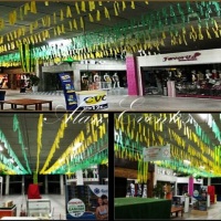 Decora��o tema brasil para Copa Do Mundo