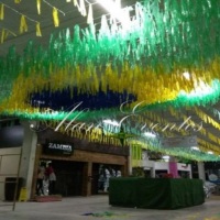 Decora��o tema brasil para Copa Do Mundo
