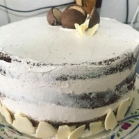 Bolo semi naked cake de Doce de leite