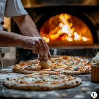 Preparao de pizza artesanal em rodizio de pizza em casa