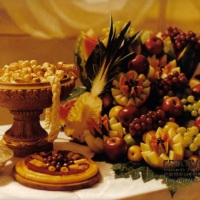 mesa de frutas