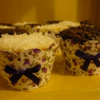 Cupcakes na trouxinha de tecido