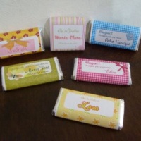 BARRINHAS DE CHOCOLATE LEMBRAN�A PARA MATERNIDADE