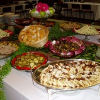 mesa de comidas judaicas