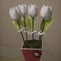 Vaso de Flores Perfumadas Branca 