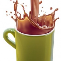Ilustrao de Chocolate na xcara no Photoshop