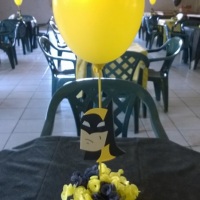 enfeite de mesa tema Batman