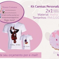 Kit Camisetas Personalizadas 2x1 (1 camisa de adulto + 1 infantil) - Apenas R$40,00

Temos diversa
