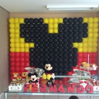 painel de baloes mickey
