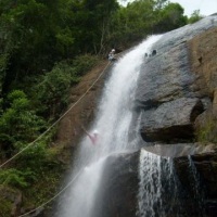 Rapel na Cascata do Galo
