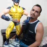 Escultura em isopor Wolverine