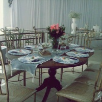 Mesa reservada para noivos e pais dos noivos