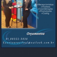 Servios de: Recepcionistas, Promotores, divulgadores, coordenao, credenciamento etc...