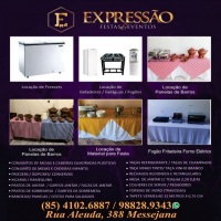 freezers, foges, geladeiras, mesas e cadeiras de madeira, bistrs altas, rechauds...