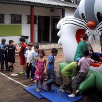 coelho pula pula inflavel