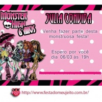 convite Monster High