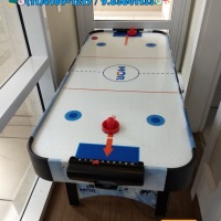 Air Hockey Game - Medida 1.57x0.63x0.70 - a partir de 03 anos -  Precisa de Energia 110 volts