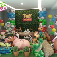 Toy Story, tema de festa, decorao, montagem de bales.