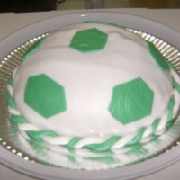 bolo bola de futebol