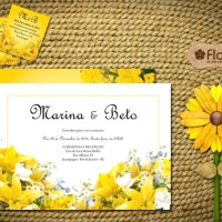 Convite flores Amarelas