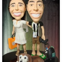 Casal com cachorro