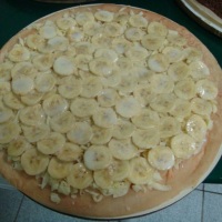 pizza de banana