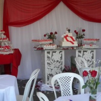 casamento vermelho e branco 