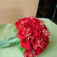 Buqu de noiva com Rosas vermelhas