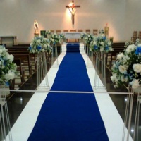 Decorao de igreja na cor azul
