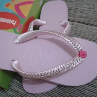 chinelo top rosa
