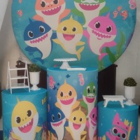 Foto real 
Pegue e monte tema babyshark menino. Tem para meninas tambm