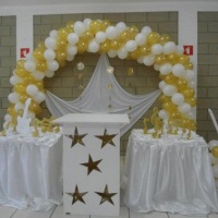 Decoracao Branco com Dourado
