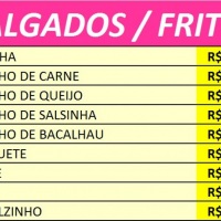 Lista de preos: SALGADOS FRITOS !