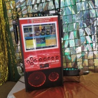 Loca��o de karaok�, projetor, Caixa de som, fliperama, aero Hockey, tot�, basquete eletronico, m�qui