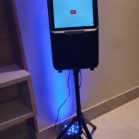 Loca��o de karaok�, projetor, Caixa de som, fliperama, aero Hockey, tot�, basquete eletronico, m�qui