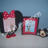 Porta retrato Mickey e Minnie
