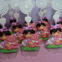 lembrancinha moranguinho baby com porta foto.