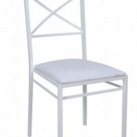 cadeira de ferro branca