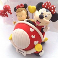 topo de bolo minnie