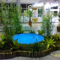 chafariz com plantas naturais para eventos