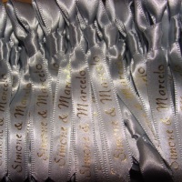 Gravatinhas de cetim personalizadas