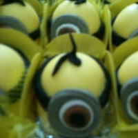 Festa Os Minions: bombons decorados(c/ modelagens)