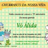 Convite Churrasco