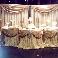 Decora��o de casamento - Marfim e ouro velho
