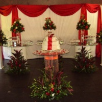 Casamento vermelho e branco