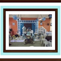 Urso Aviador Marron e Azul