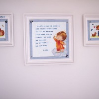 quadros porta maternidade e orao do santo anjo 