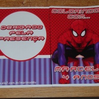 Kit de Livros de Colorir com Giz de Cera Homem Aranha
Tamanho: 14x10 cm
Com 12 imagens em 6 pgina