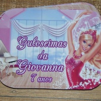 Adesivos para Marmitinha Barbie
Medida 9,5 cm x 13 cm